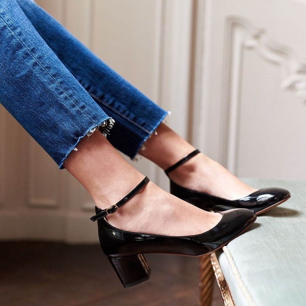 Sezane Ashley Babies black patent